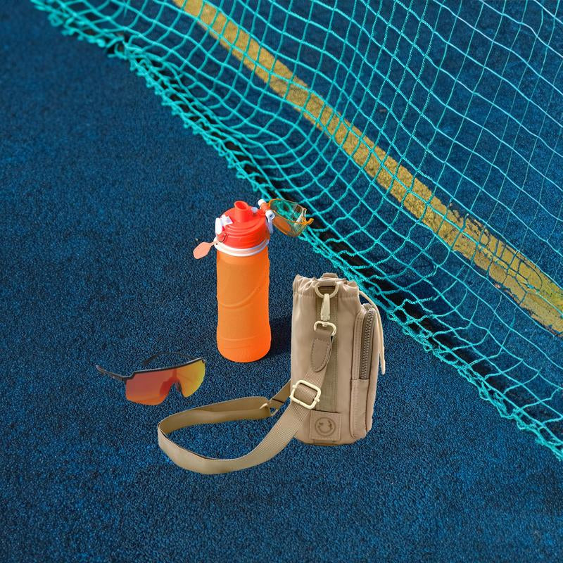 Happy Wear Water Bottle Holder with Strap | Water Bottle Sling 36Oz | Water Bottle Bag | Water Bottle Pouch | Phone Carrier