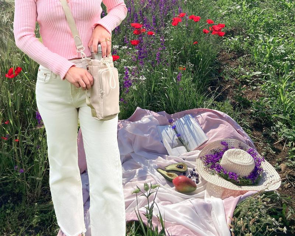Happy Wear Water Bottle Holder with Strap | Water Bottle Sling 36Oz | Water Bottle Bag | Water Bottle Pouch | Phone Carrier