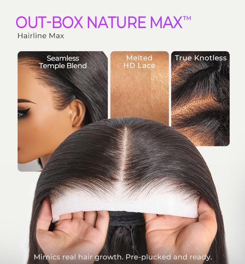 Luvme 100% Human Hair 13x6 and 13x4 Ear-To-Ear HD Lace Front Wig – Pre-Styled Shake & Go Flexi-Fit Drawstring with Body Wave Curls, 200%-250% Density