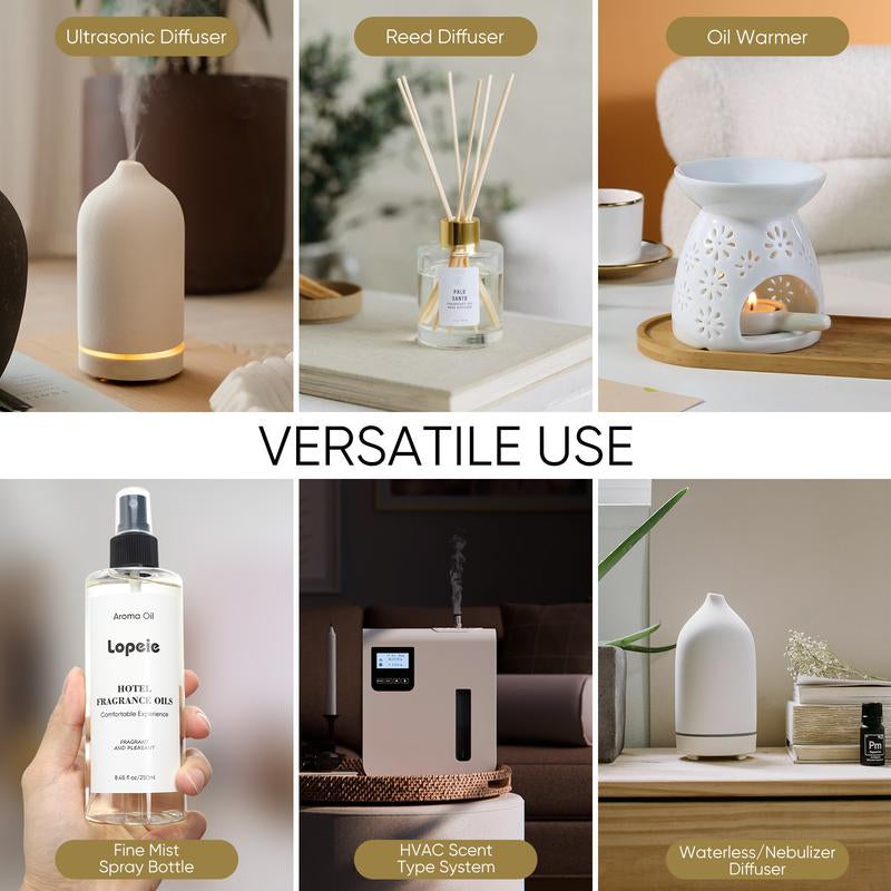 Lopeie Hotel Diffuser Oil Inspired by the Ritz-Carlton Hotel - 250 Ml 8.45 Fl Oz -Aroma Oil Fragrance Oil Blend Lemon, Lavender & Wood Notes for Aromatherapy Diffusers and Humidifiers