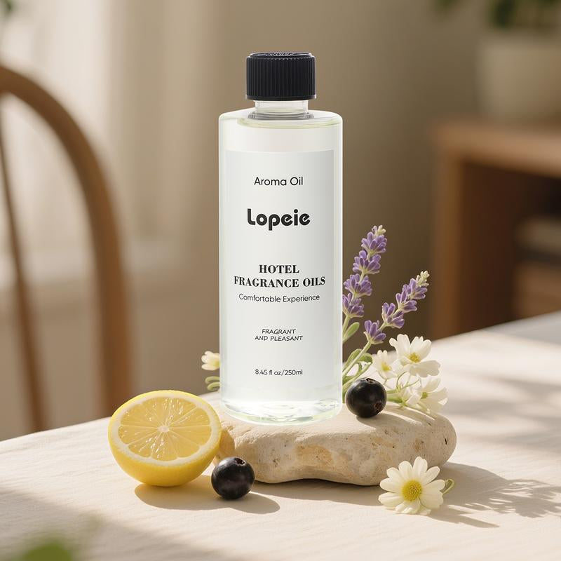 Lopeie Hotel Diffuser Oil Inspired by the Ritz-Carlton Hotel - 250 Ml 8.45 Fl Oz -Aroma Oil Fragrance Oil Blend Lemon, Lavender & Wood Notes for Aromatherapy Diffusers and Humidifiers
