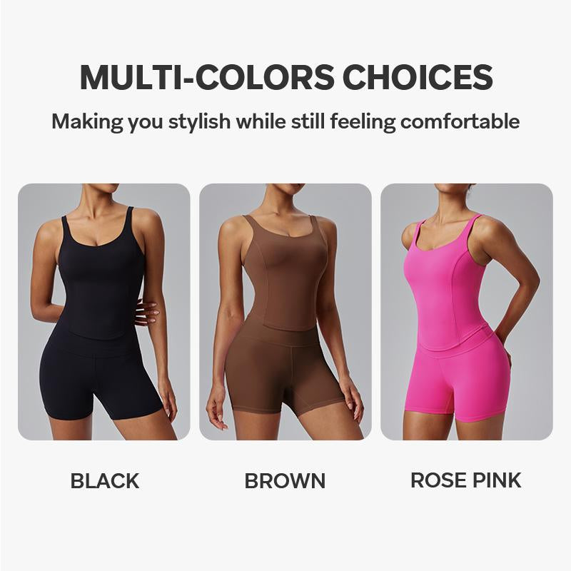 Elevate Your Workout with the AFZ Women's Two-Piece Solid Tracksuit Set: Stylish Round Neck Tee & High Waist Biker Shorts for Ultimate Comfort in Gym, Yoga, and Outdoor Activities