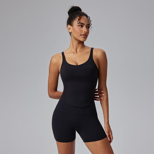 Elevate Your Workout with the AFZ Women's Two-Piece Solid Tracksuit Set: Stylish Round Neck Tee & High Waist Biker Shorts for Ultimate Comfort in Gym, Yoga, and Outdoor Activities