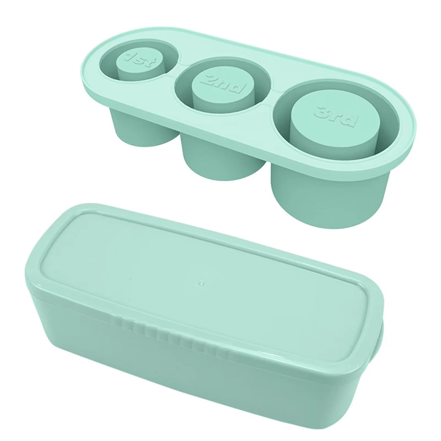 Premium Silicone Ice Cube Molds with Lid for Effortless Ice Creation in 30/40 Oz Tumblers and Water Mugs