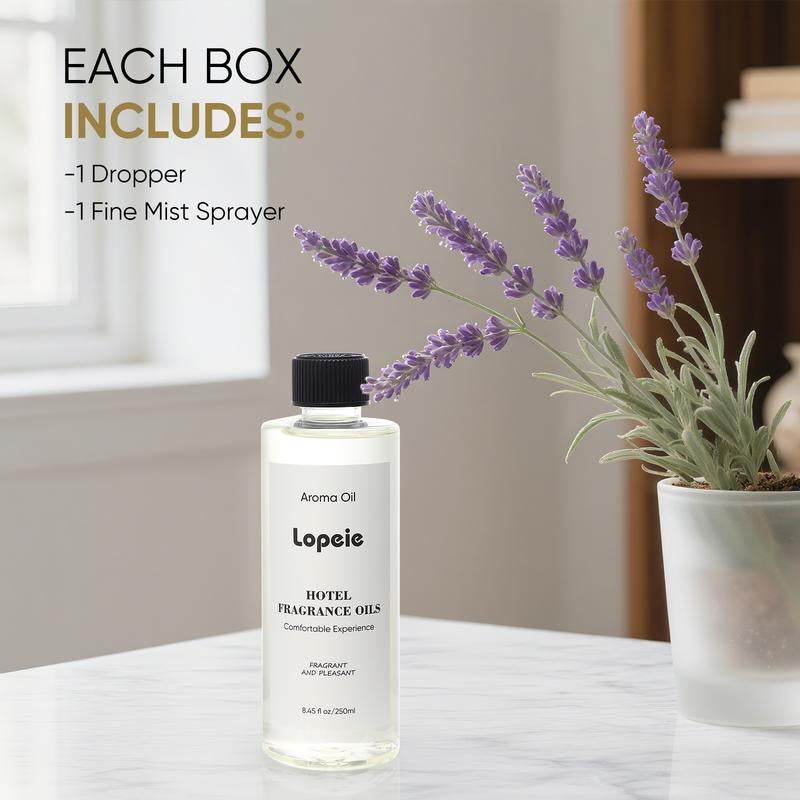 Lopeie Hotel Diffuser Oil Inspired by the Ritz-Carlton Hotel - 250 Ml 8.45 Fl Oz -Aroma Oil Fragrance Oil Blend Lemon, Lavender & Wood Notes for Aromatherapy Diffusers and Humidifiers