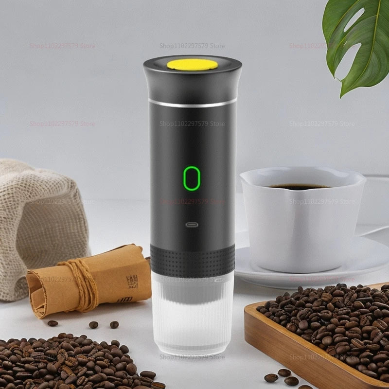 Portable Wireless Espresso Coffee Maker - 3-in-1 Travel Coffee Maker for Car, Home, and Camping