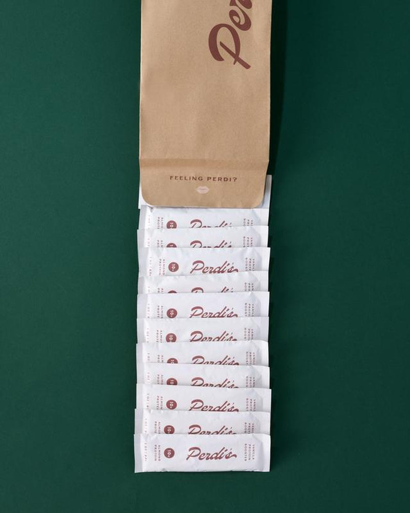 Perdi'S 12-Pack Vanilla Protein Booster - 1 Oz Packets with Almond Protein, Maple Sugar & Vanilla Bean - US Origin