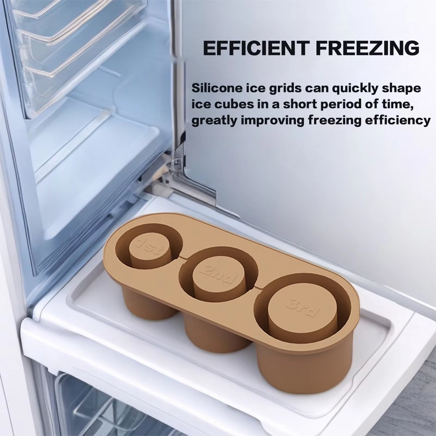 Premium Silicone Ice Cube Molds with Lid for Effortless Ice Creation in 30/40 Oz Tumblers and Water Mugs